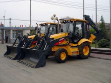 XCMG 3 ton backhoe loader XT870 Chinese small wheel back hoe loader